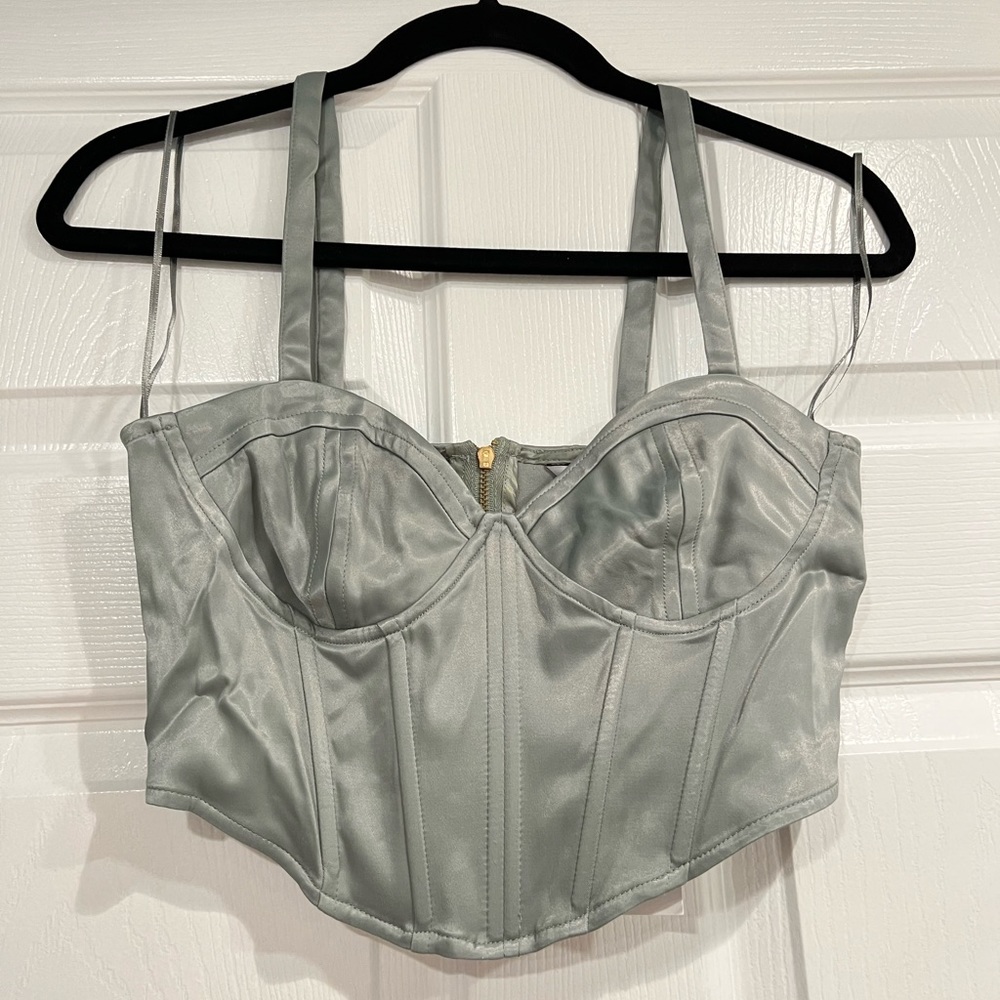 Zara Sage Corset Top